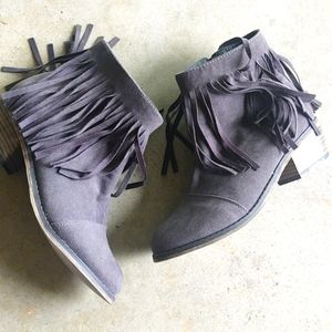 Women's Fringe booties